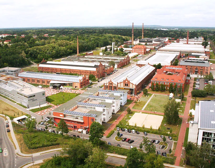 Blick von oben auf die Technische Hochschule Wildau