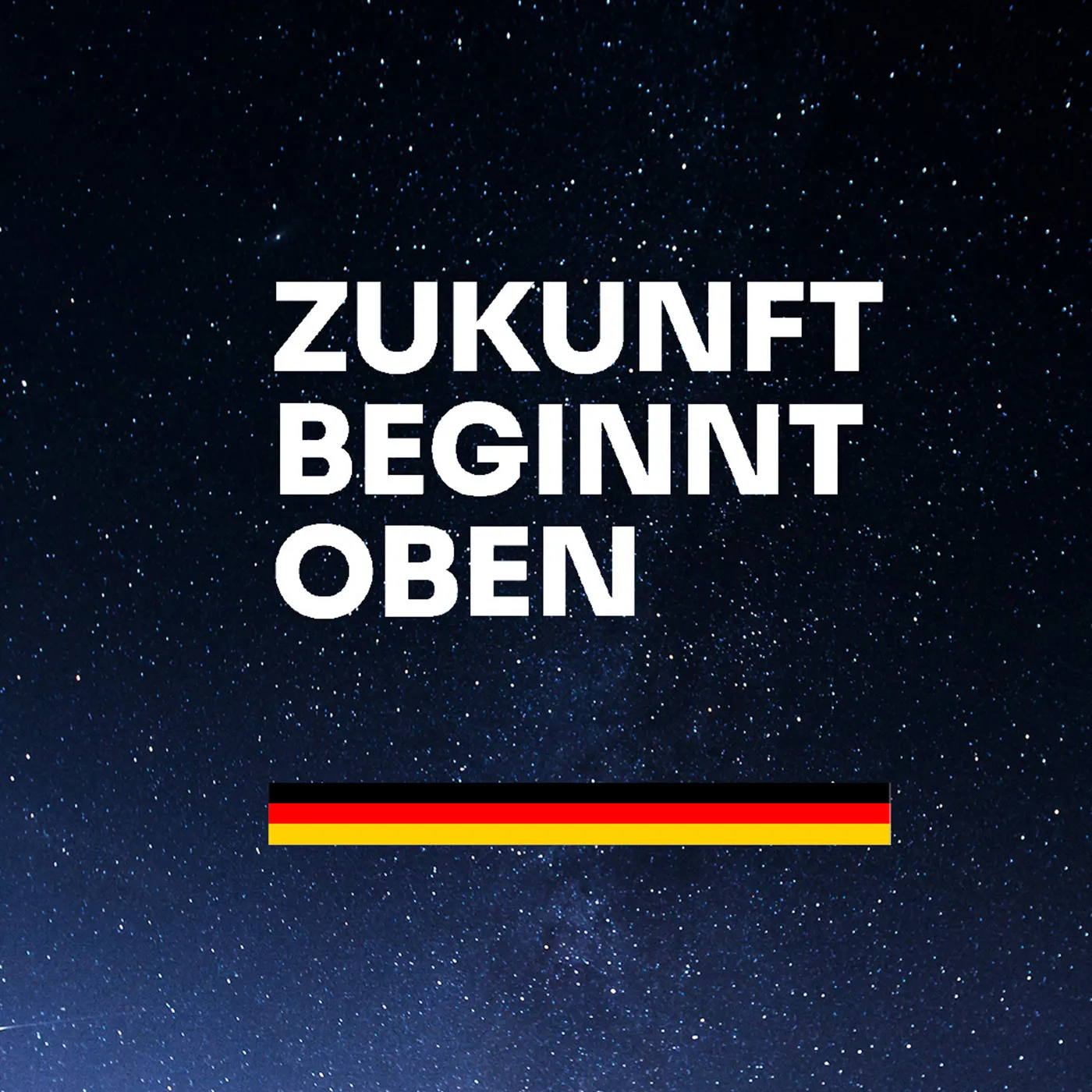 Bundestagswahl-Kampagne Slogan "Zukunft beginnt oben"